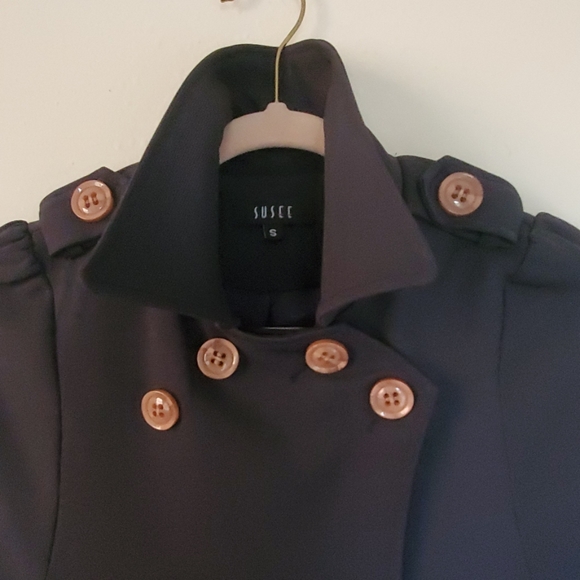 Cape Coat Double Breasted / Poncho/ Small - Picture 4 of 8